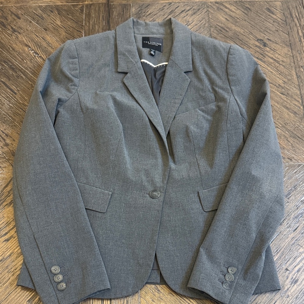 The Limited Gray Women's Suit Jacket - Size 6P